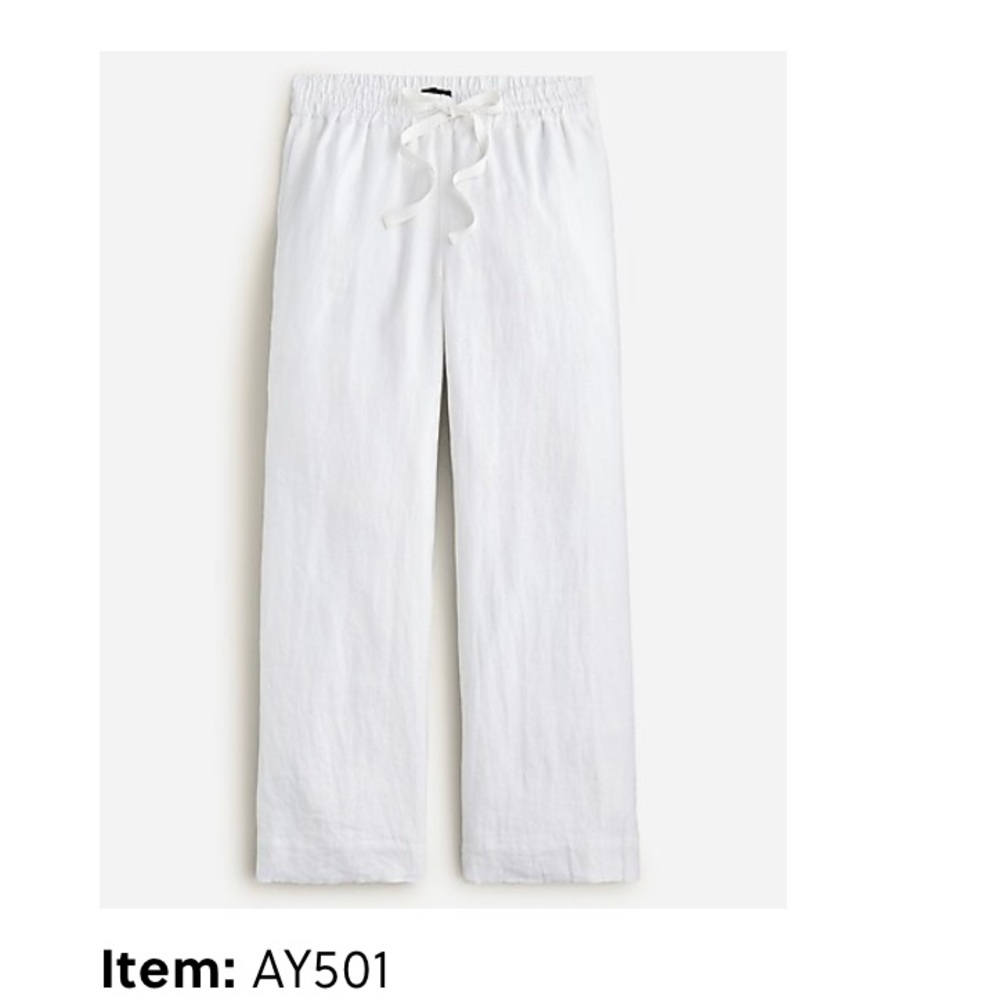 Jcrew easy fit linen beach pant